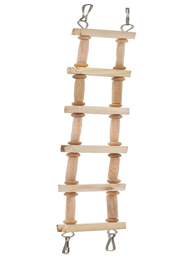 PETZOO Playful Bird Ladder Toy for Macaw, African Grey, Parrot, Cage Accessories, Resting Toy & Wooden Training Aid for Bird & Parrots - Image 3
